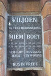 VILJOEN Boet 1930-2018 & Miem 1932-2010