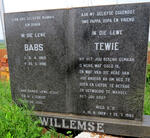 WILLEMSE Tewie 1929-1993 & Babs 1923-2001