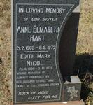 NICOL Edith Mary 1900-1978 :: HART Anne Elizabeth 1903-1973