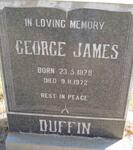 DUFFIN George James 1878-1972