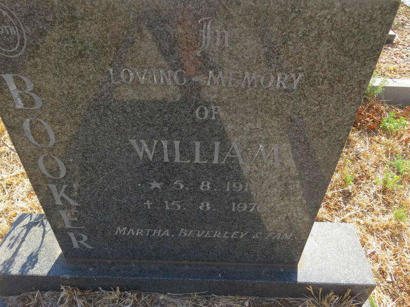 BOOKER William 1915-1976