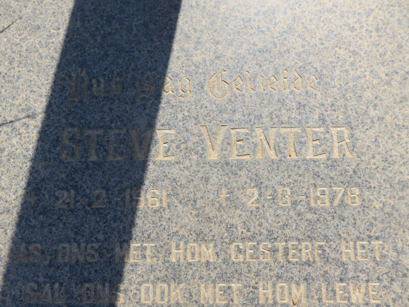 VENTER Steve 1961-1978