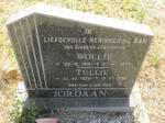 JORDAAN Wollie 1919-1977 & Tullie 1924-1998