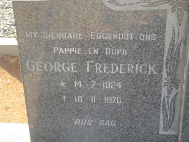 PEENS George Frederick 1924-1976 & Naomi 1928-1991