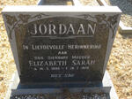 JORDAAN Elizabeth Sarah 1896-1976