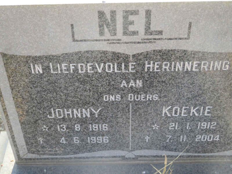 NEL Johnny 1916-1996 & Koekie 1912-2004