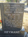 HEYMANS Philip Jeremia De Bruyn 1923-1983
