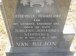 BILJON Jurgens Johannes Stephanus, van 1941-1983