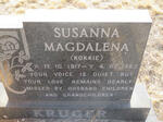 KRUGER Susanna Magdalena 1917-1983