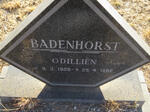 BADENHORST Odilliën 1909-1982