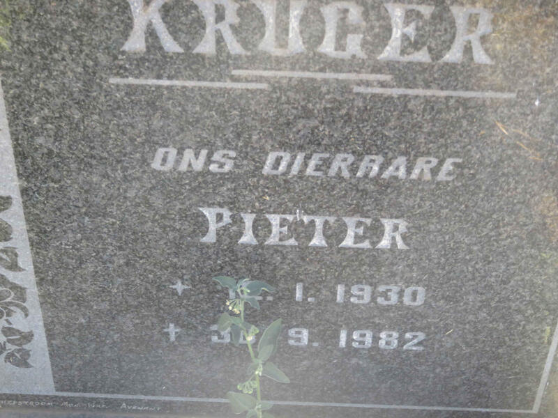KRUGER Pieter 1930-1982