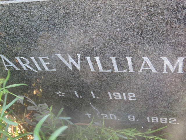 ? Arie William 1912-1982
