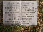 DAWSON Thomas S. -1930 & Charlotte J. -1957 :: DAWSON James A.  -1940