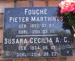 FOUCHE Pieter Marthinus 1931-2011 & Susara Cecilia A.C. 1934-2014