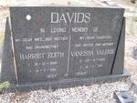 DAVIDS Harriet Edith 1950-1991 :: DAVIDS Vanessa Valerie  1969-1991