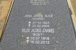 ROUX Willem Jacobus Johannes, le 1918-2012 & Zena Jessie Alice 192?-2004