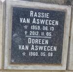 ASWEGEN Rassie, van 1959-2012 & Doreen 1960-