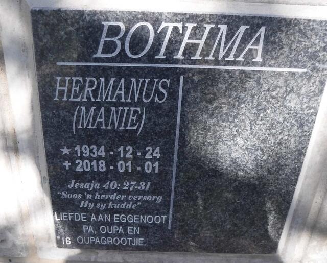 BOTHMA Hermanus 1934-2018