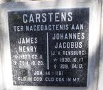 CARSTENS James Henry 1927-2014 & Johannes Jacobus J.V. RENSBURG 1930-2019
