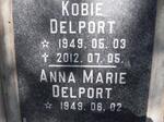 DELPORT Kobie 1949-2012 & Anna Marie 1949 -