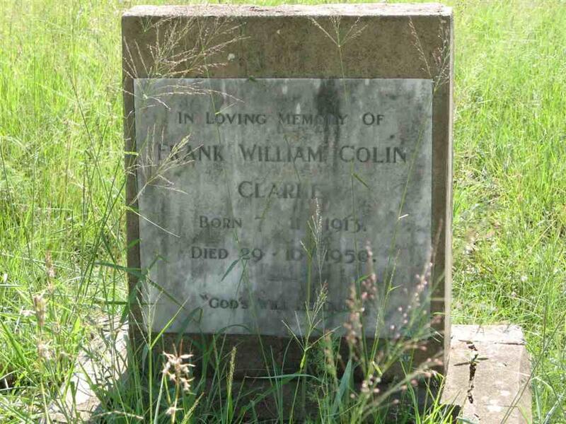 COLIN Frank William 1913-1950