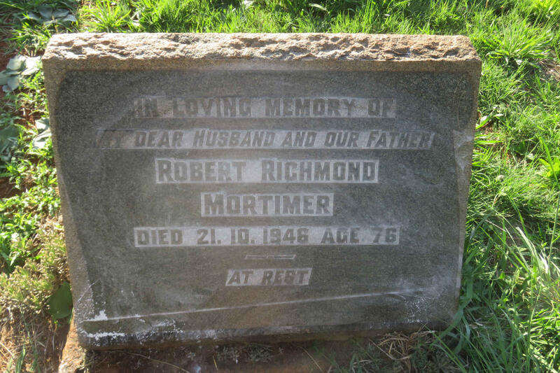 MORTIMER Robert Richmond -1946