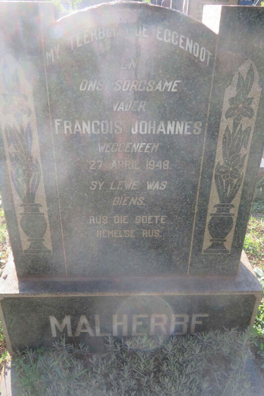 MALHERBE Francois Johannes -1948