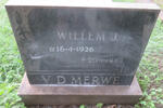 MERWE Willem J., v.d. 1926-1984