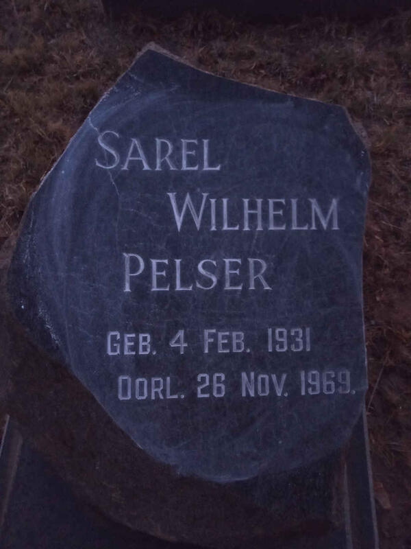 PELSER Sarel Wilhelm 1931-1969