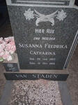 STADEN Susanna Fredrika Catharina, van 1923-1968