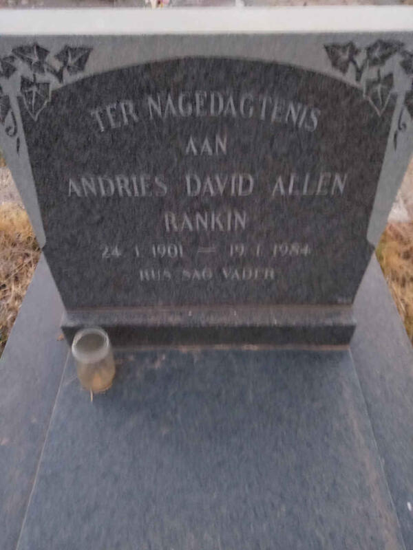 RANKIN Andries David Allen 1901-1984