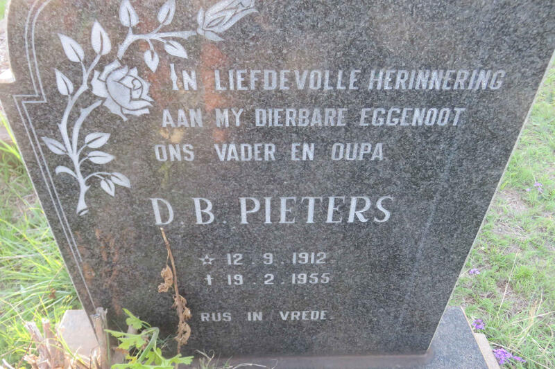 PIETERS D.B. 1912-1955