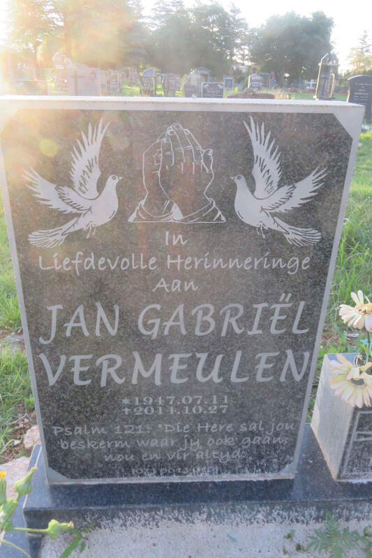 VERMEULEN Jan Gabriel 1947-2014