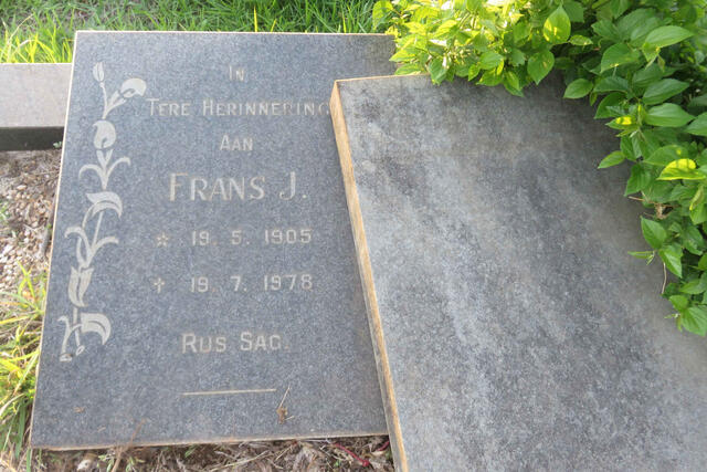 ? Frans J. 1905-1978