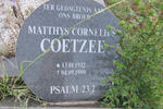 COETZEE Matthys Cornelius 1932-1999