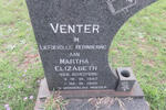 VENTER Martha Elizabeth nee SCHEEPERS 1902-1986