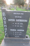 BOSHOFF Maria Gezina 1919-2012 :: BOSHOFF Ester Catherina 1942-1993