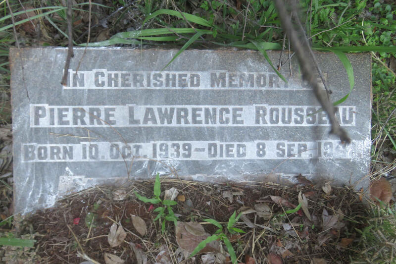 ROUSSEAU Pierre Lawrence 1939-1941