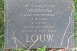 LOUW Theunisina nee JANSE VAN RENSBURG 1884-1959
