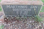 OOSTERHUIS Marthinus Jan 1911-1959