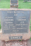 ERWEE Andries J.G. & Hendrina Sophia CRONJE 1898-1958