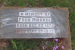 MORKEL Fred 1872-1935