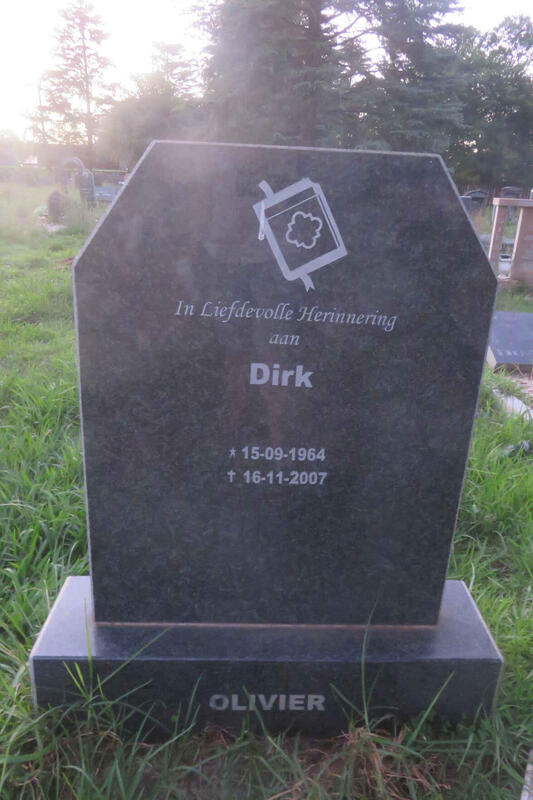 OLIVIER Dirk 1964-2007