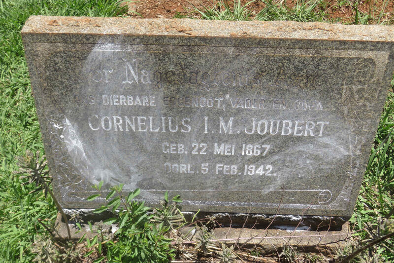 JOUBERT Cornelius I.M. 1867-1942