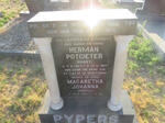 PYPERS Herman Potgieter 1927-1983 & Magaretha Johanna 1930-2011