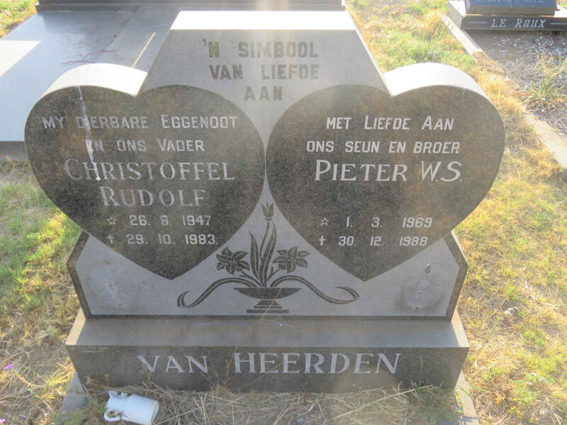 HEERDEN Christoffel Rudolf, van 1947-1983 :: VAN HEERDEN Pieter W.S. 1969-1988