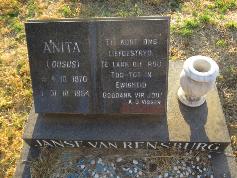 RENSBURG Anita, Janse van 1970-1984