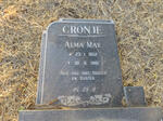 CRONJE Alma May 1952-1981