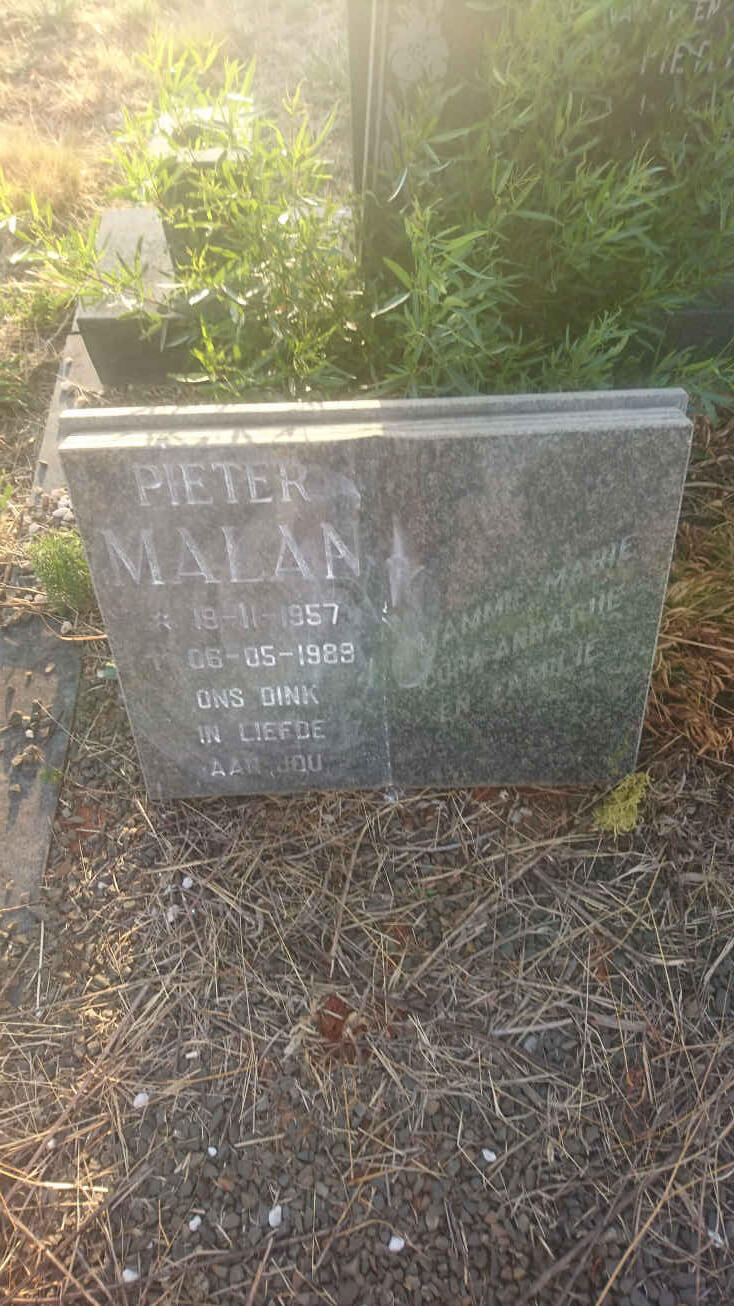 MALAN Pieter 1957-1989