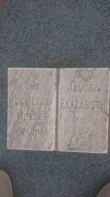 ? Jacoba Elizabeth 1906-1997